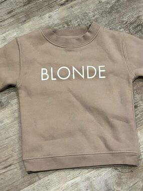 Baby Girl 'BLONDE' Sweatshirt Top